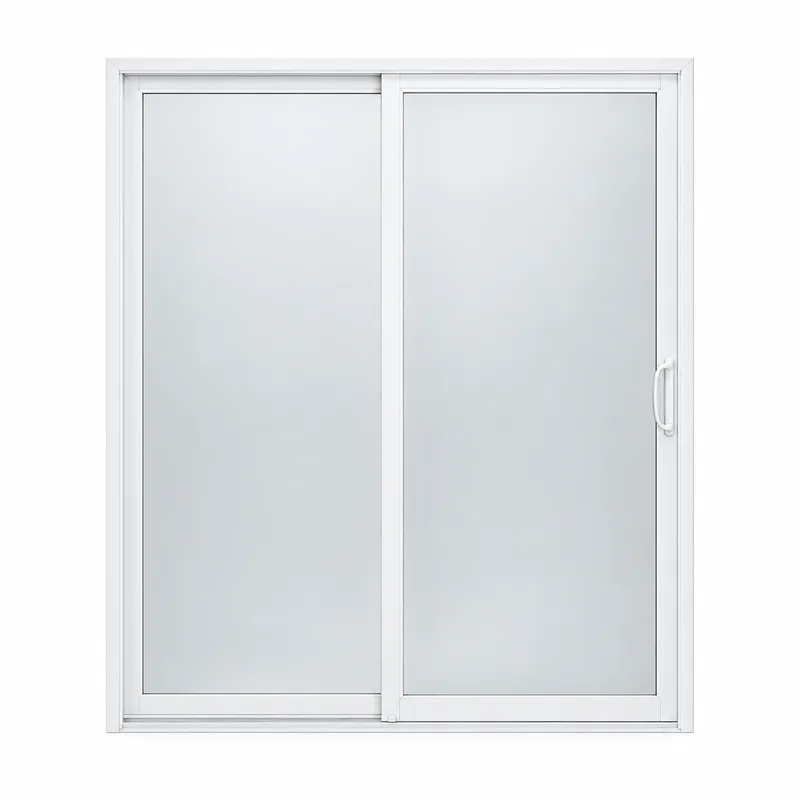 White sliding patio door product view